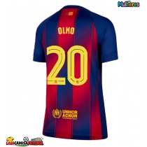 Camisa de Futebol Barcelona Dani Olmo #20 Equipamento Principal Mulheres 2025-26 Manga Curta